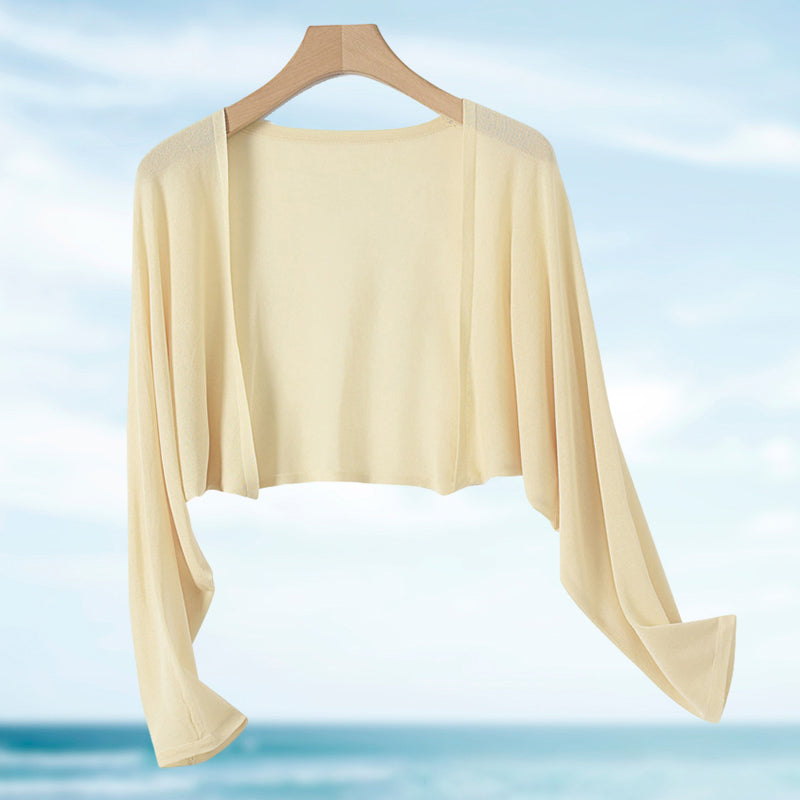 Summer Linen Buttonless Cardigan