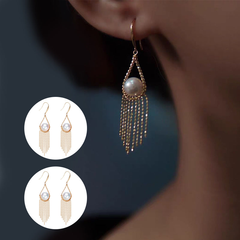 Pearl Fringe Earrings