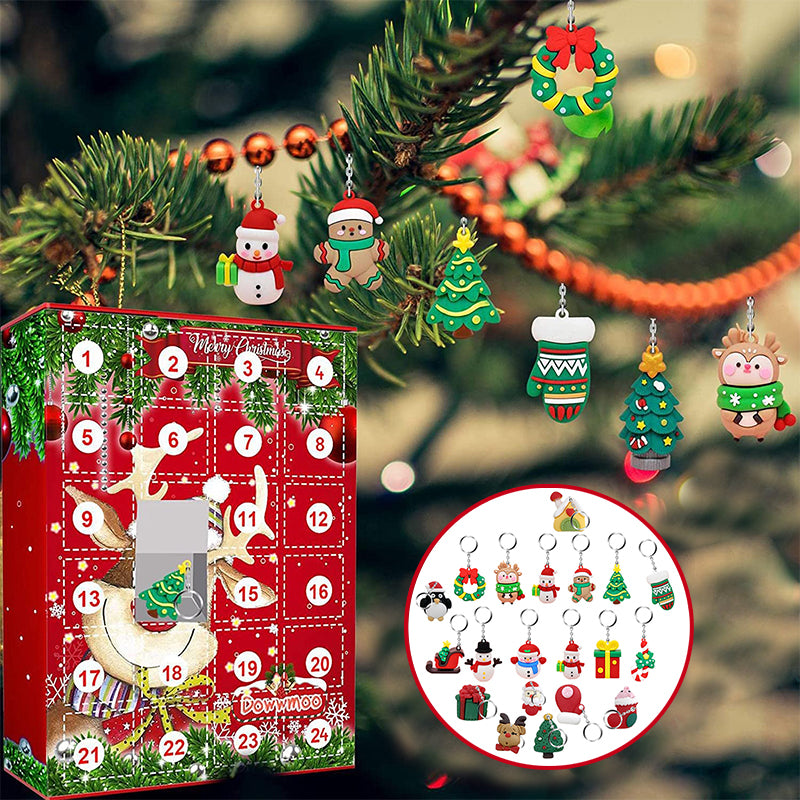 Christmas Keychain 24 Days Countdown Blind Box