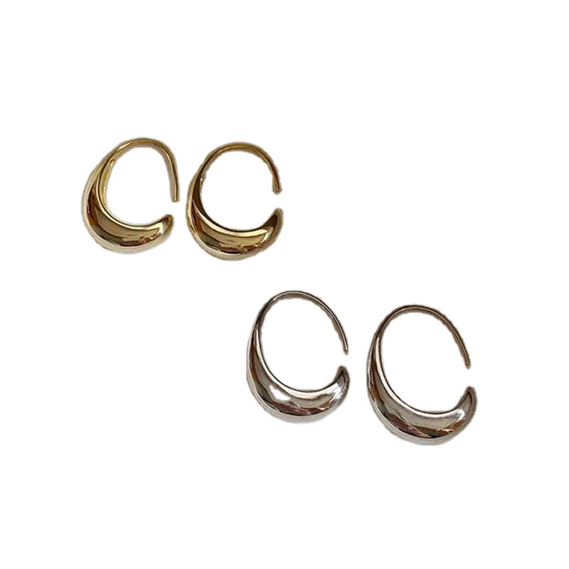 Classic Drop Hoop Earrings