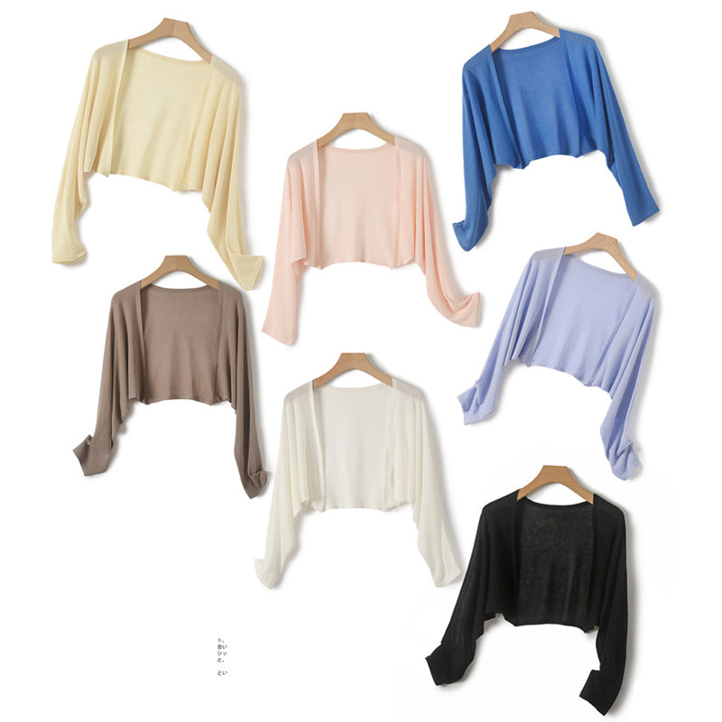 Summer Linen Buttonless Cardigan