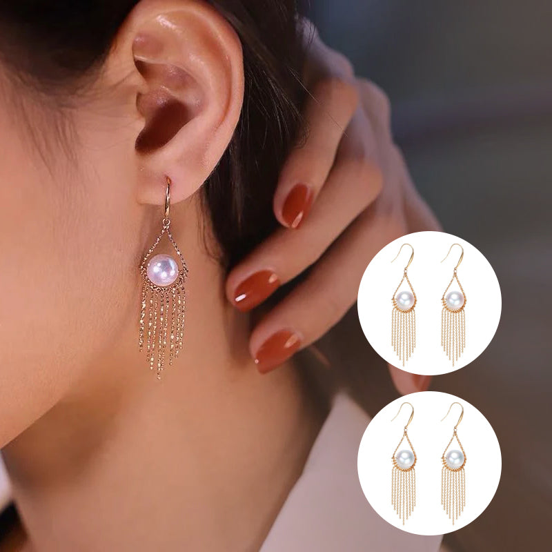 Pearl Fringe Earrings