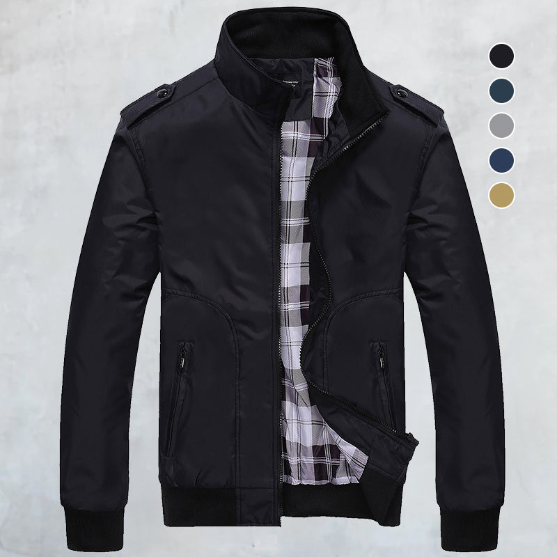 Thin Stand Collar Air Force Bomber Jacket