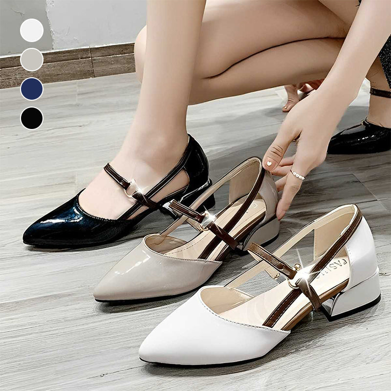 Pointed Toe Low Heel Sandals
