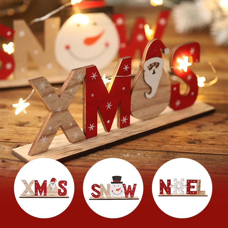 Wooden Painted Christmas Decorations