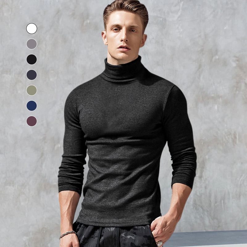 Men's Turtleneck Bottoming Top Blouse