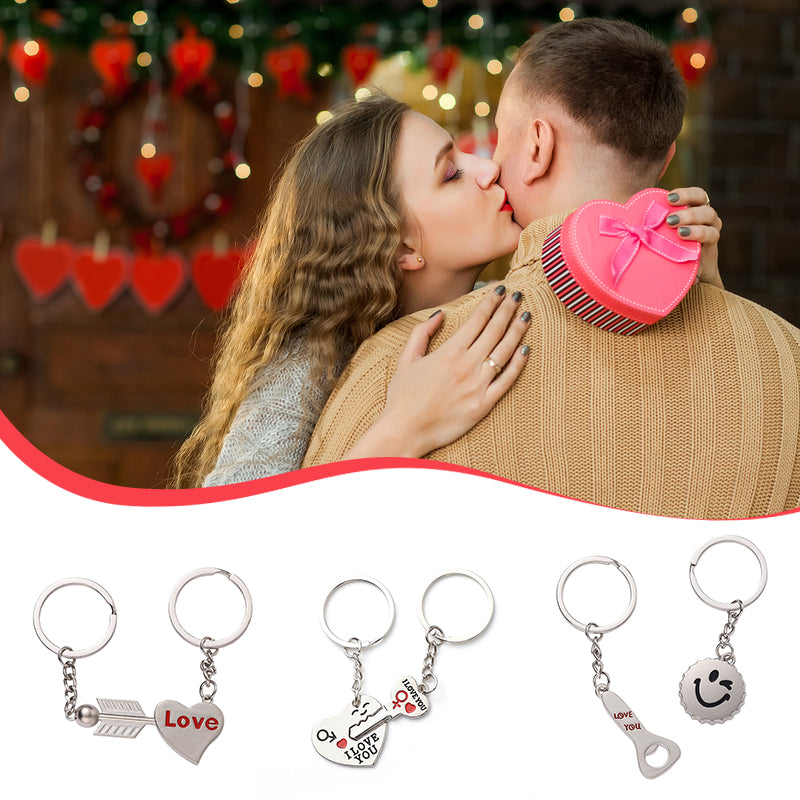 Valentine's Day Couple Keychain