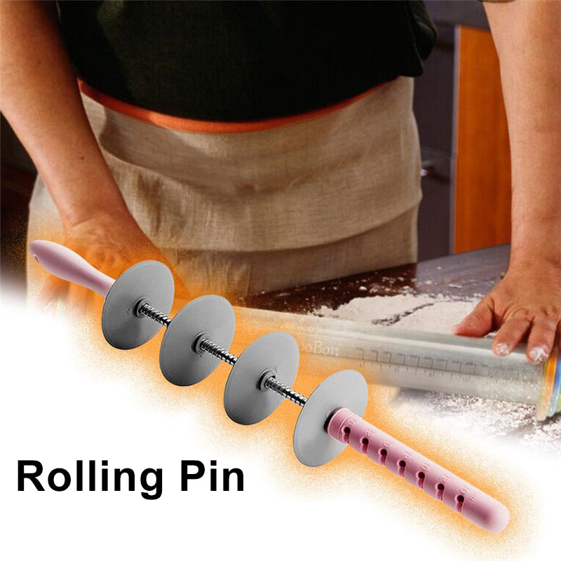 Multi-purpose Rolling Pin for Cutting Dough