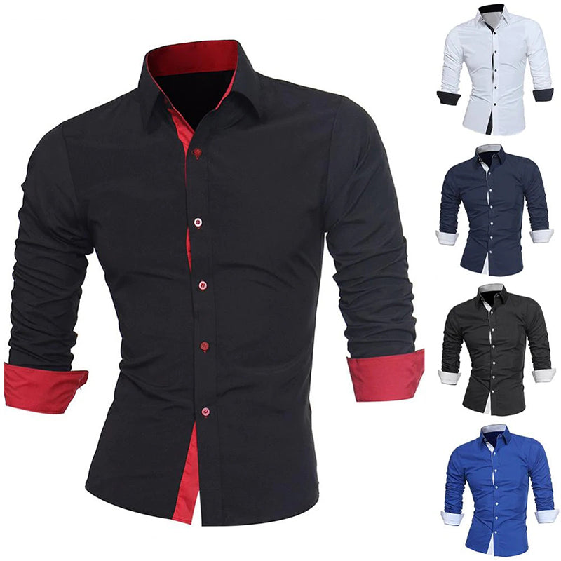 Men Slim Fit Long Sleeves