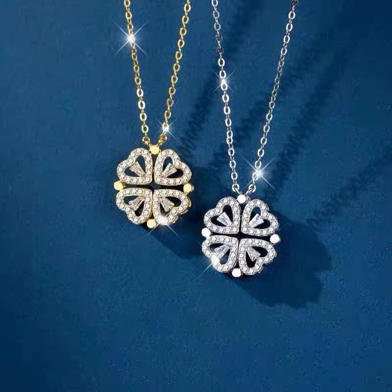 Clover Hearts Necklace
