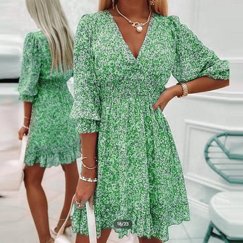 Long Sleeve Floral Dress