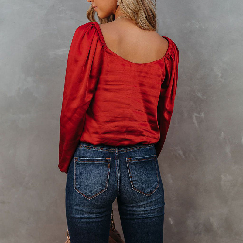 Solid Color Loose Top