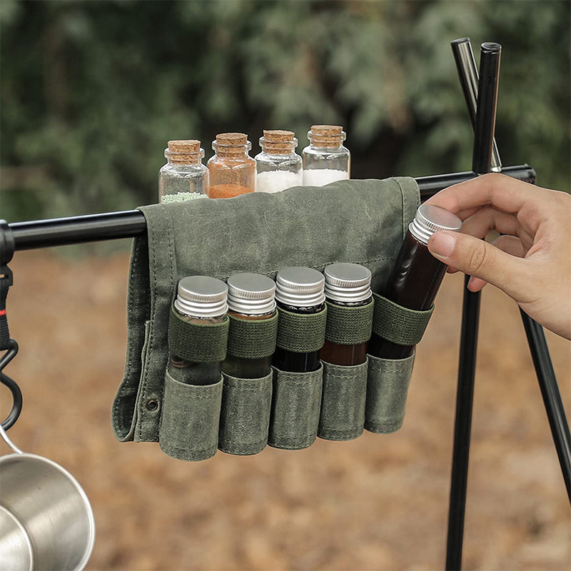 Camping seasoning bottle storage bag