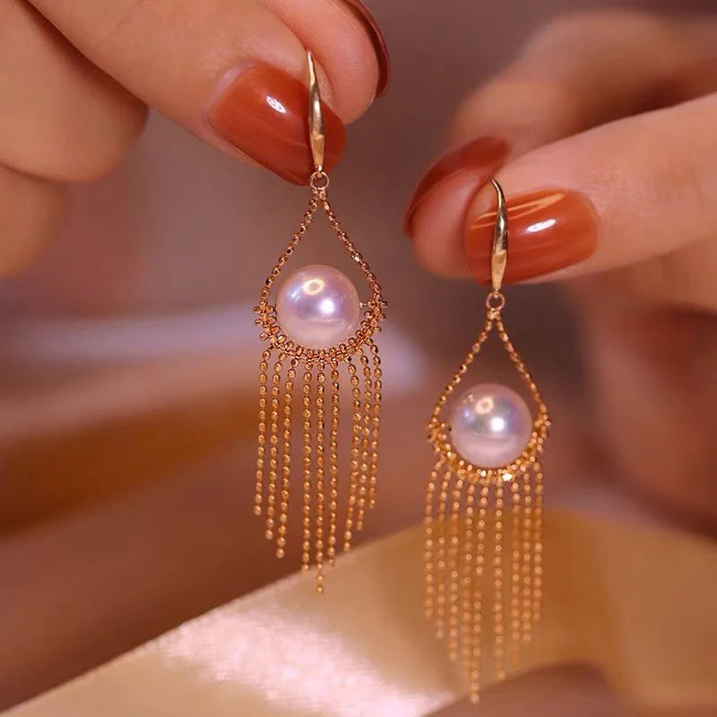 Pearl Fringe Earrings