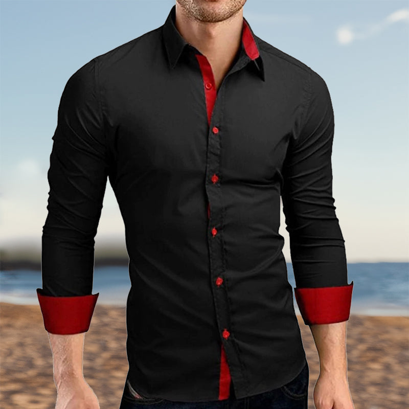 Men Slim Fit Long Sleeves