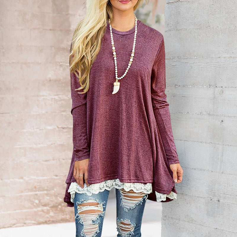 Lace Long Sleeve Dress