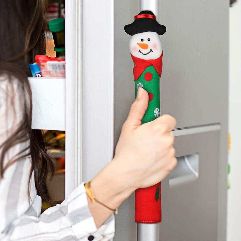 Snowman Kitchen Handle Door Covers(3 pcs)