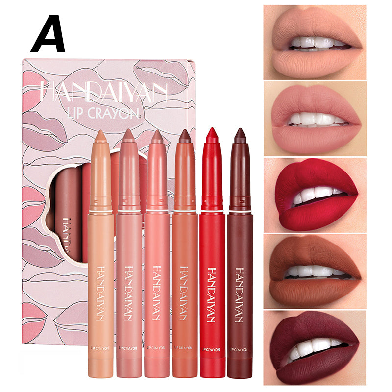 Rotating Sharpenable Matte Lipstick Pencils