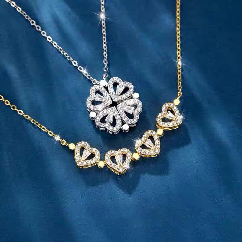 Clover Hearts Necklace