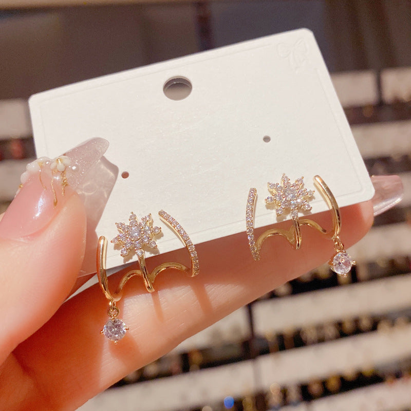 Eight Awn Star Earrings
