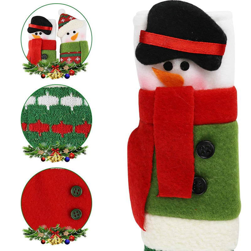 Snowman Kitchen Handle Door Covers(3 pcs)