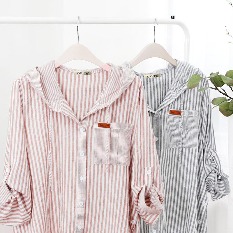 Hooded Fashion Long Sleeve Shirt
