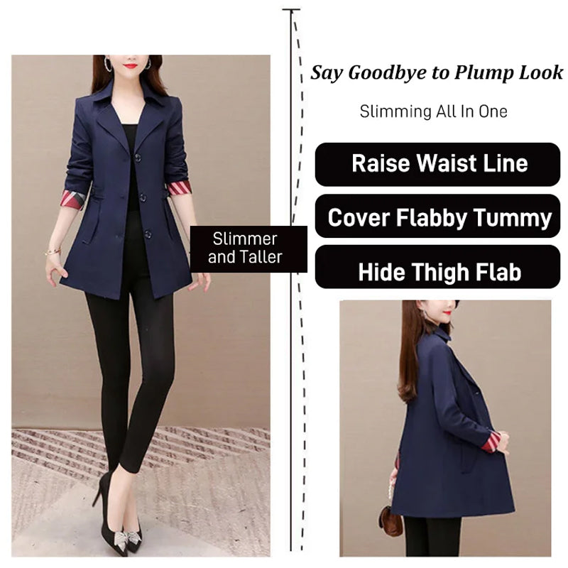 Classic Contrast Colors Wind Coat Jacket