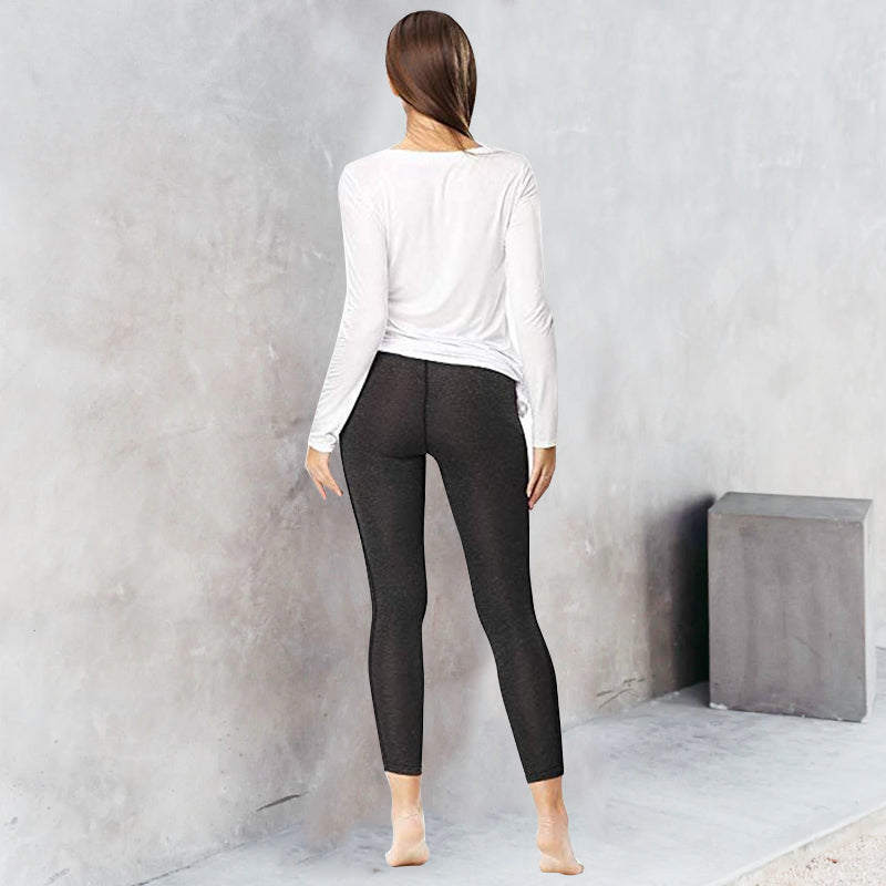 Round Neck Irregular Solid T-Shirt