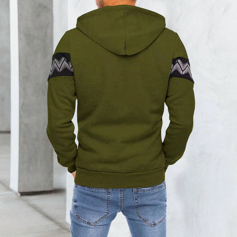 Men's Casual Hooded Zip Sweatshirt