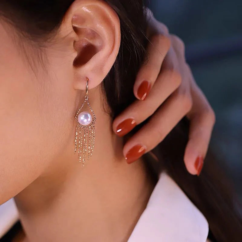 Pearl Fringe Earrings