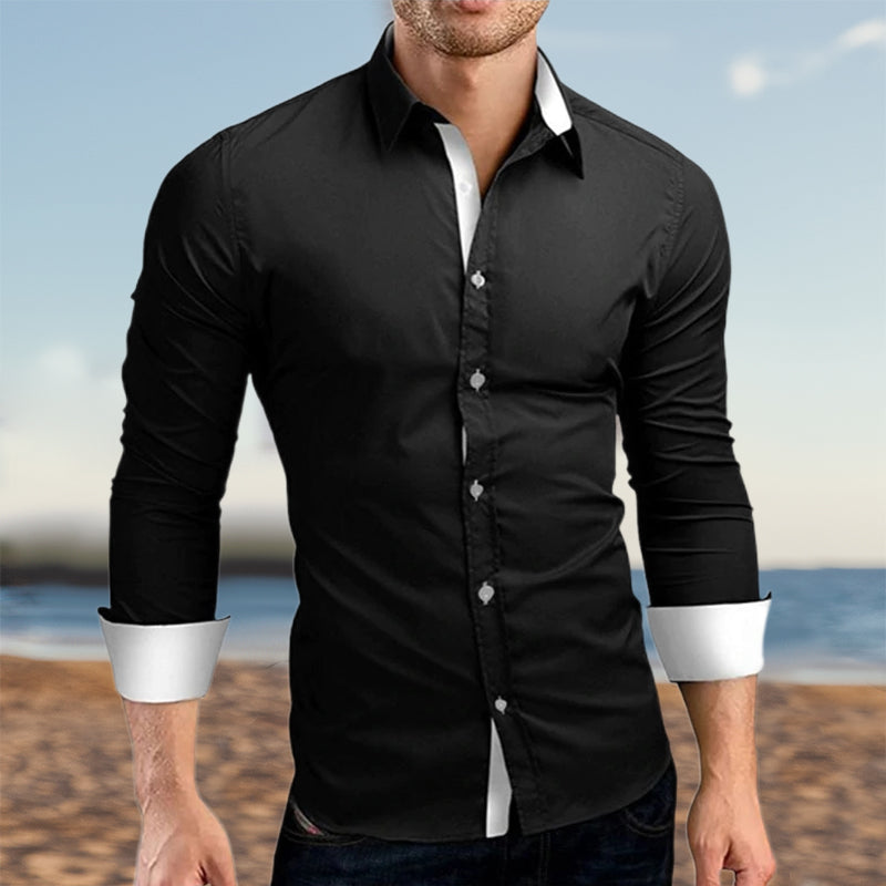 Men Slim Fit Long Sleeves