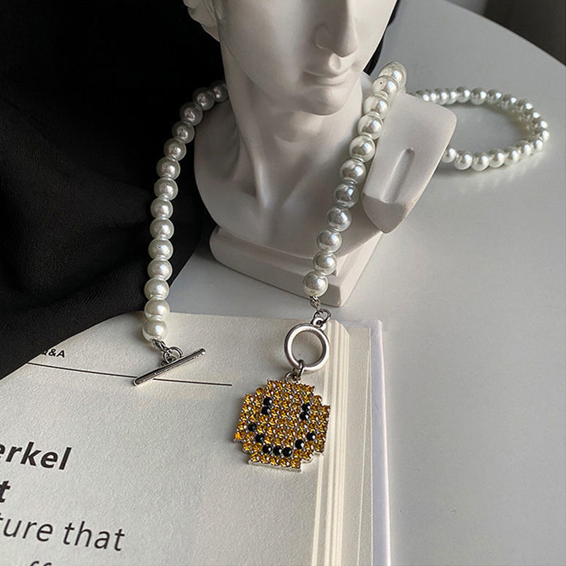 Smiley Pearl Necklace