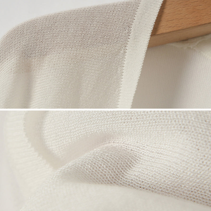 Summer Linen Buttonless Cardigan