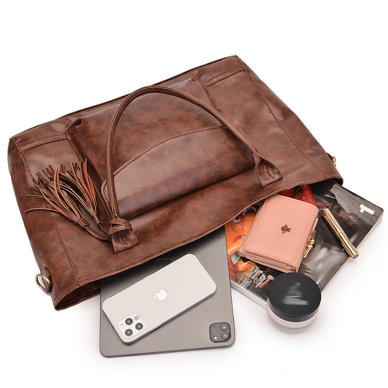 Vintage Soft Leather Travel Bag