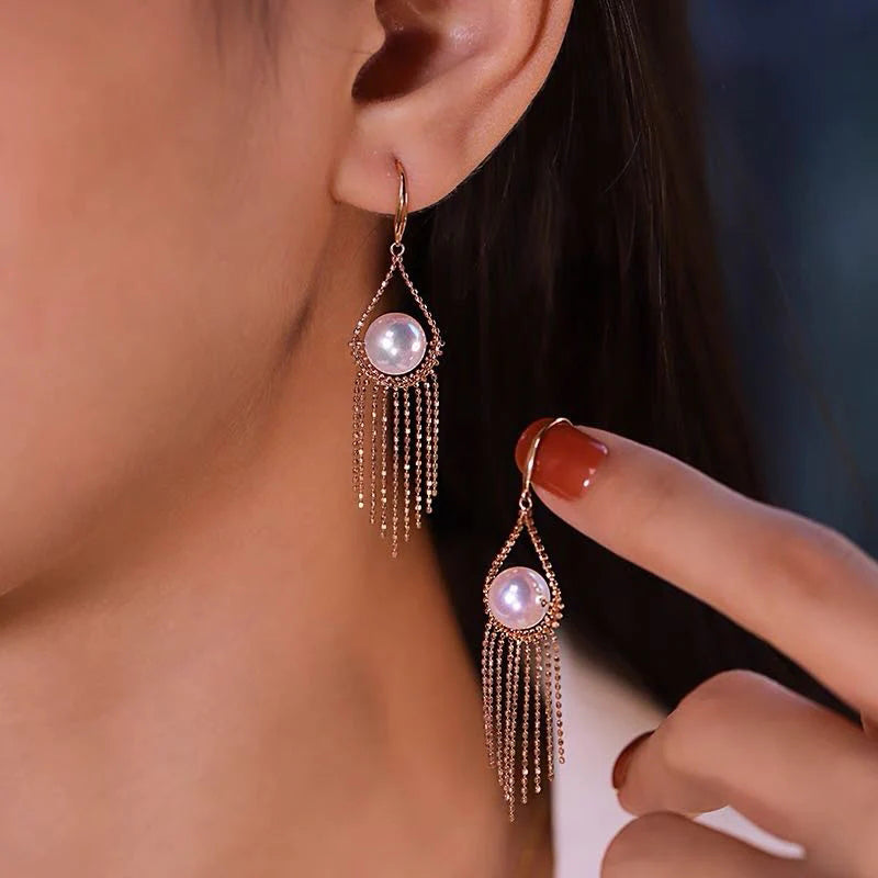 Pearl Fringe Earrings