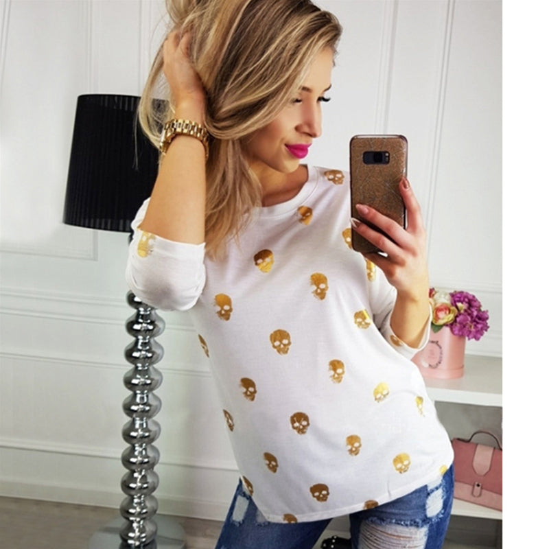 Skull Print T-shirt