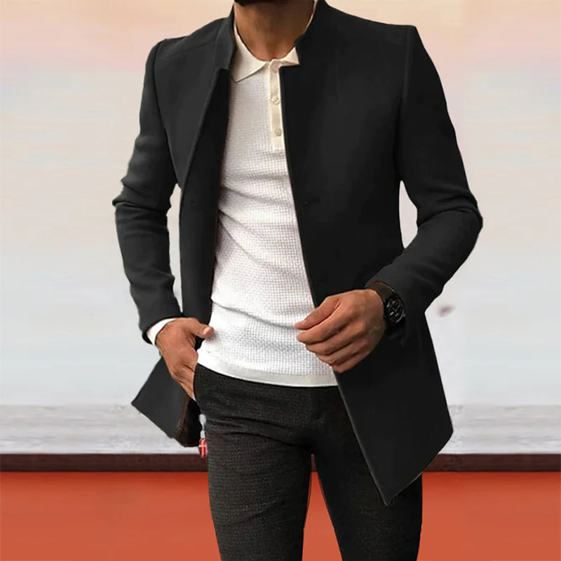 Trendy Solid Tweed Blazer