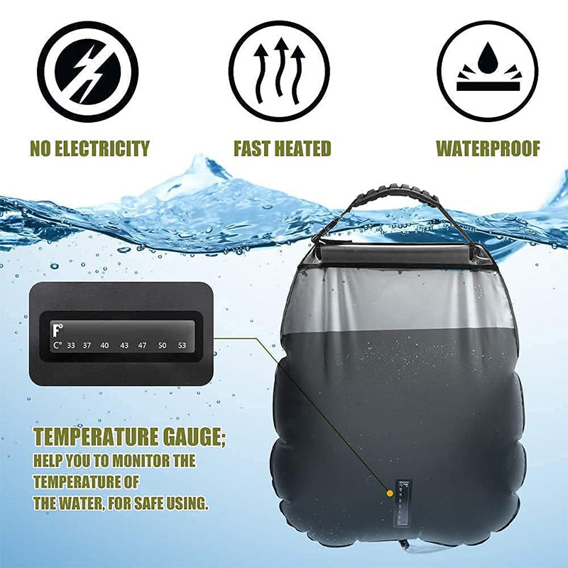 Portable Solar Shower Bag For Camping