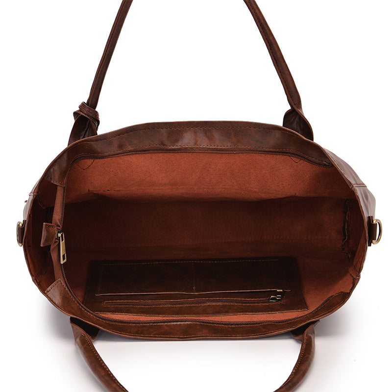 Vintage Soft Leather Travel Bag