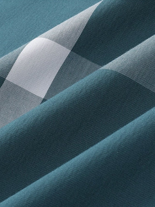 Contrast Check Short Sleeve Shirt