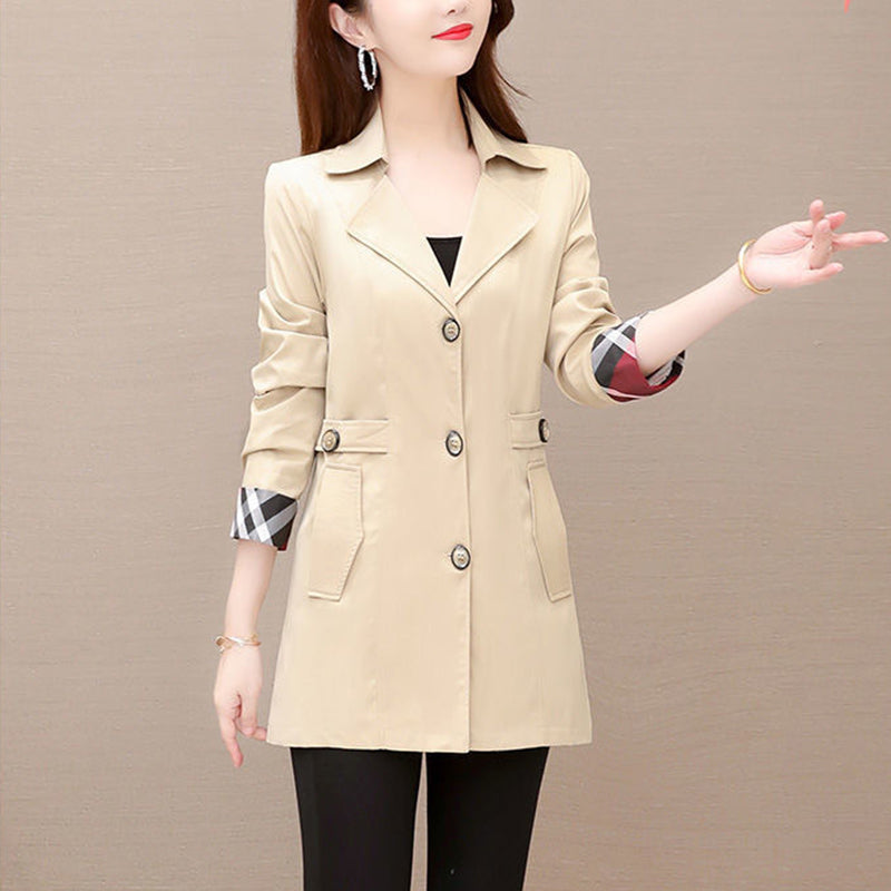 Classic Contrast Colors Wind Coat Jacket
