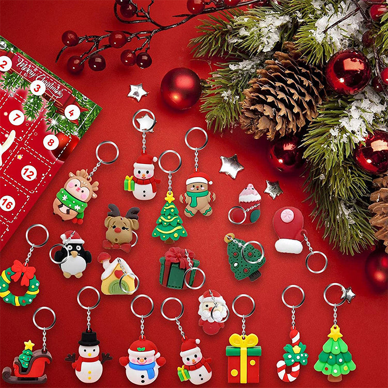 Christmas Keychain 24 Days Countdown Blind Box