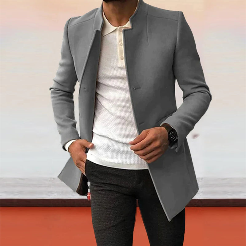 Trendy Solid Tweed Blazer