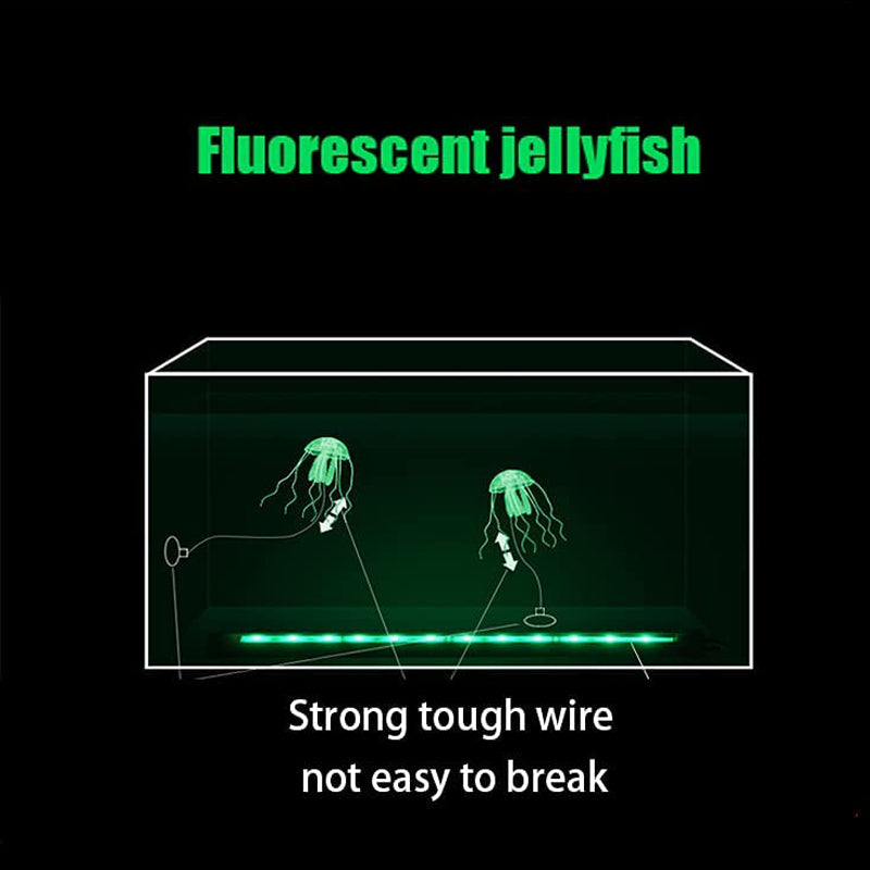 Fish Tank Landscaping Simulation Transparent Fluorescent Jellyfish