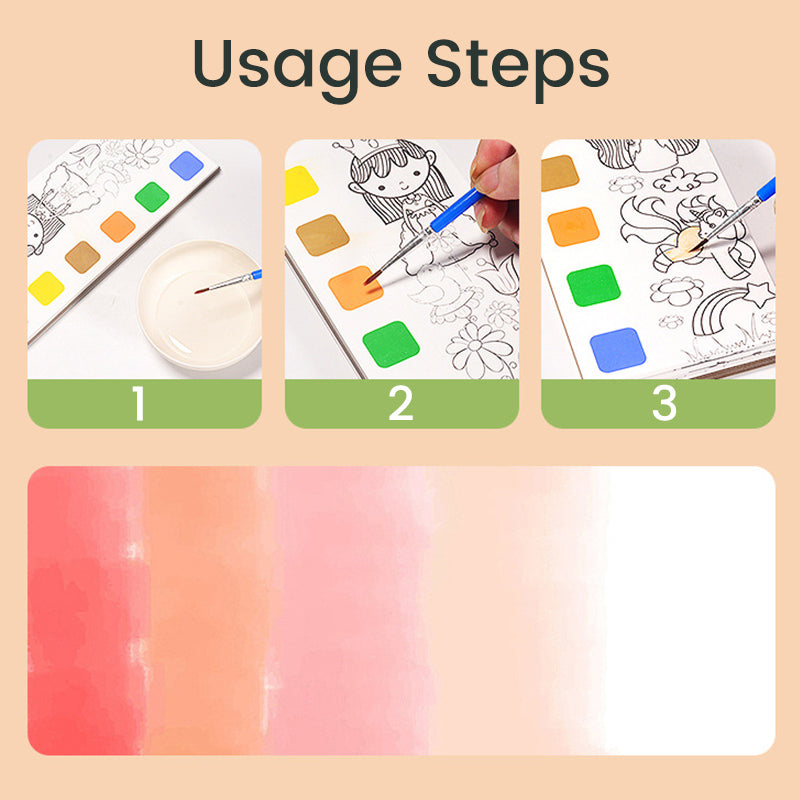 Watercolor Coloring Notes