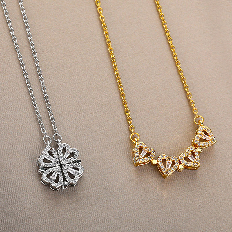 Clover Hearts Necklace