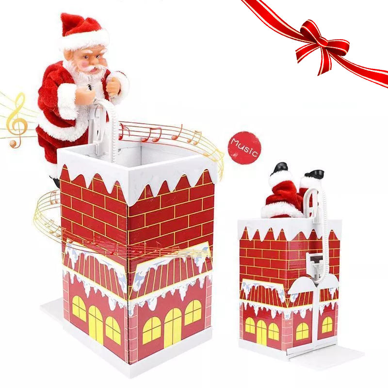 Electric Climbing Chimney Santa Claus