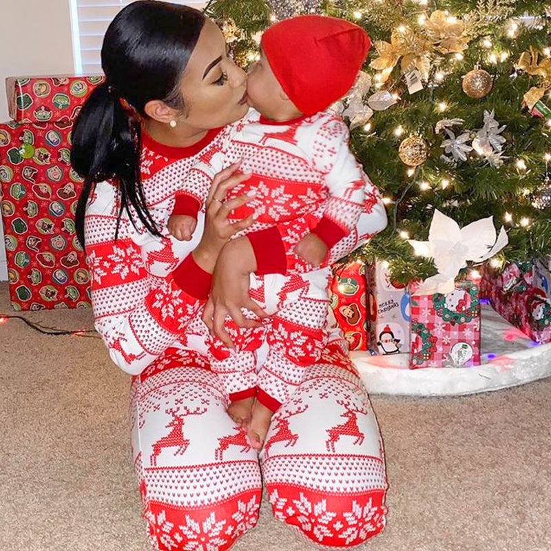 Red Elk Christmas Family Pajamas