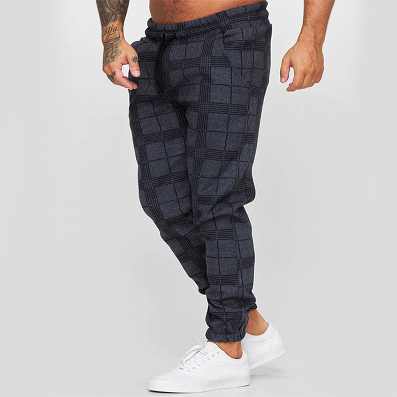 Printed High-waisted Sports Trousers