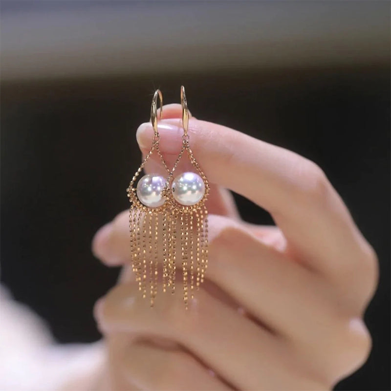 Pearl Fringe Earrings